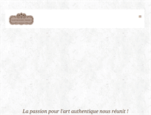 Tablet Screenshot of antiquaire-paris.fr